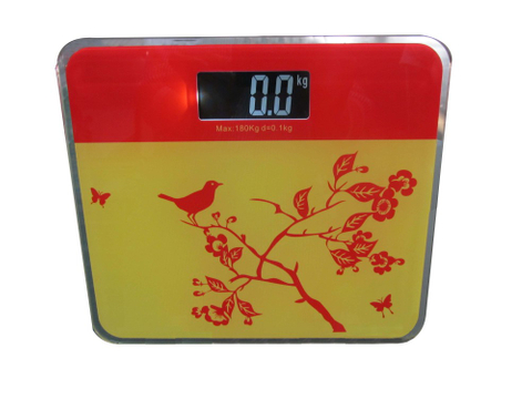 體重秤-紅花
